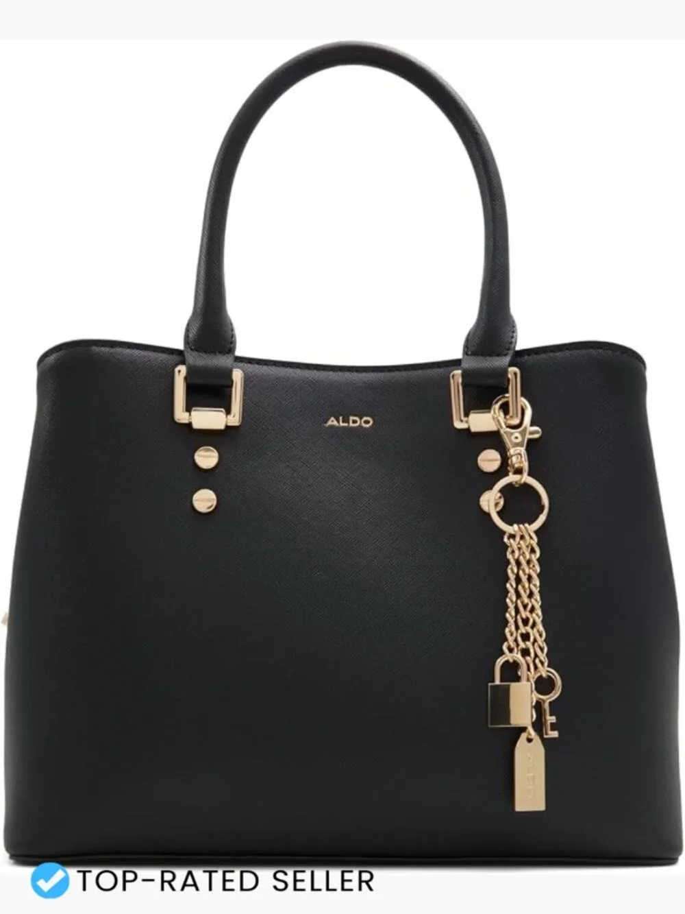 Spacious Tote Bag Women Synthetic Faux Leather Shoulder Handbag Adjustable